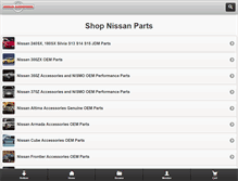 Tablet Screenshot of nissanautosports.com